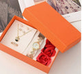 Jewellery Box with roses - 7 Piece